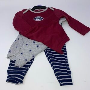 NEW Carter’s three-piece baby football set 3 months
